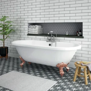 Duke 1795 Traditional Roll Top Bath + Rose Gold Leg Set