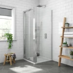 Newark 900 x 900mm Bi-Folding Shower Enclosure + Pearlstone Tray