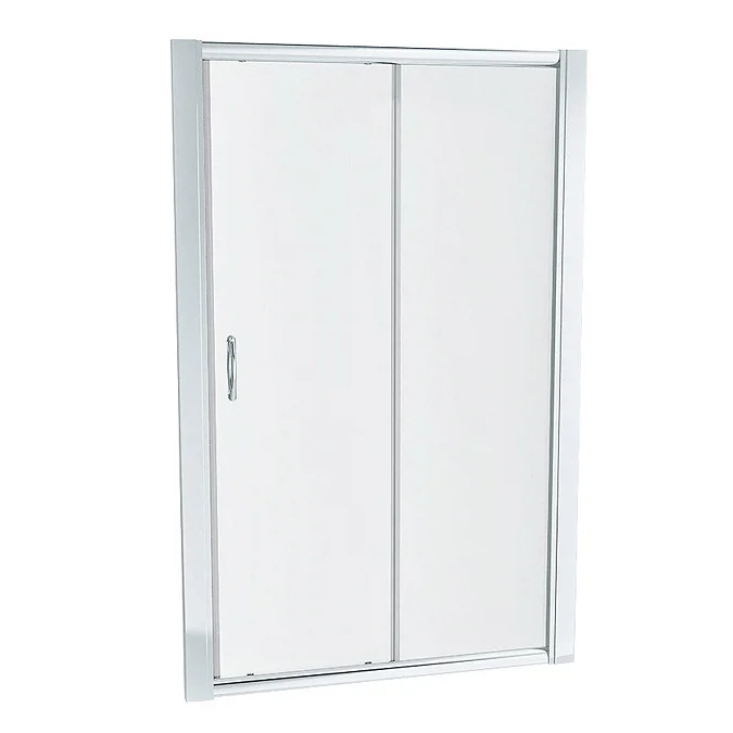 Newark 1100 x 700mm Sliding Door Shower Enclosure + Pearlstone Tray - Image 2