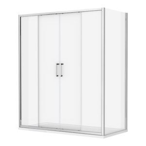 Instructions Dimensions Venice 1700 x 800mm Double Sliding Door Shower Enclosure + Pearlstone Tray