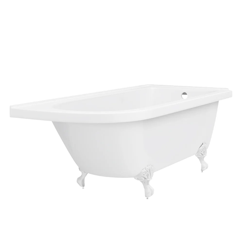 Appleby 1700 Roll Top Shower Bath + White Leg Set - Image 4