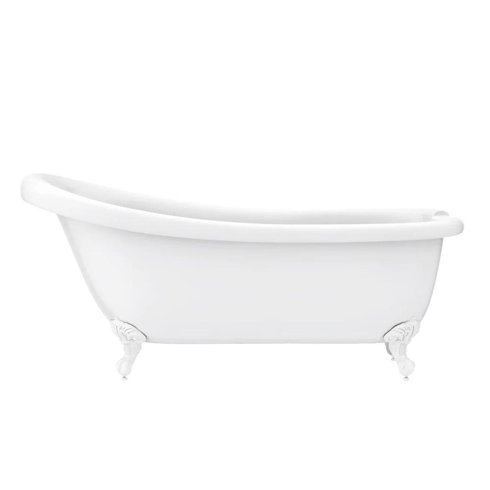 Oxford 1710 Roll Top Slipper Bath + White Leg Set - Image 7