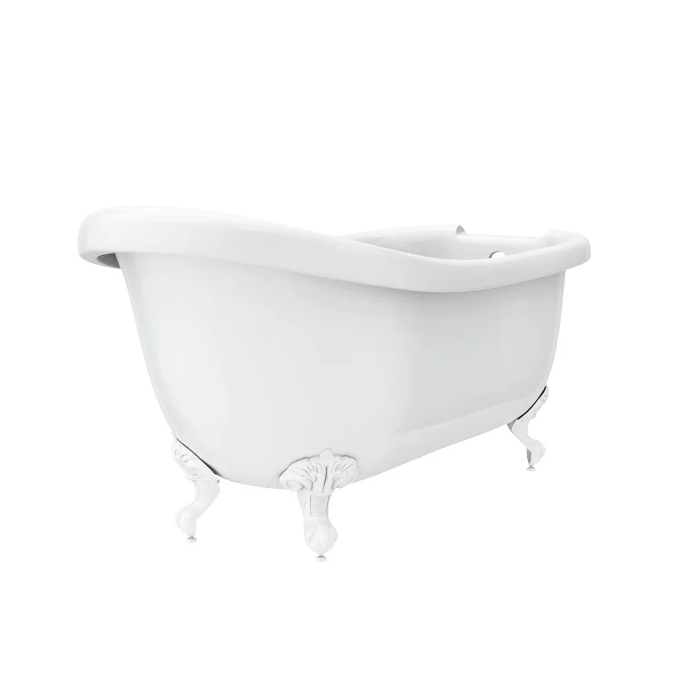 Oxford 1710 Roll Top Slipper Bath + White Leg Set - Image 4