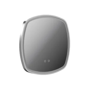 Vado Cameo 500mm Illuminated Soft Square Anti-Fog Mirror - Satin Chrome