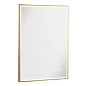 Crosswater MPRO 500 x 700mm LED Mirror - Brushed Brass