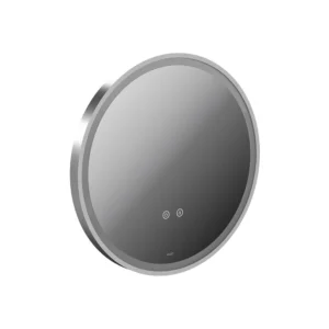 Vado Cameo 500mm Illuminated Round Anti-Fog Mirror - Satin Chrome