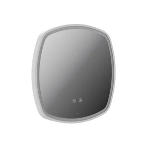 Vado Cameo 500mm Illuminated Soft Square Anti-Fog Mirror - Matt White