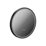 Vado Cameo 500mm Illuminated Round Anti-Fog Mirror - Matt Black