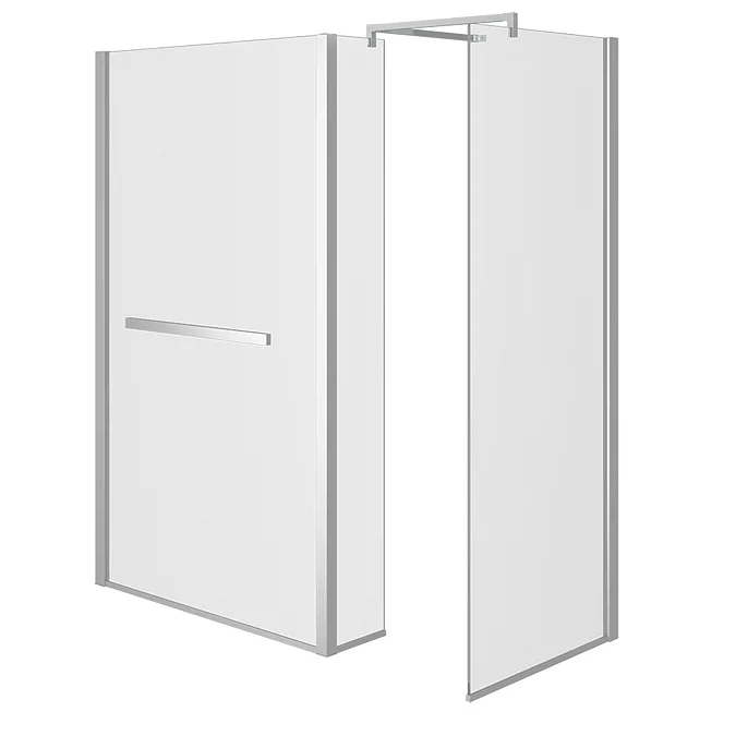 Matrix 1400 x 800mm Ultimate Walk In Enclosure + Side Panel Only 10mm (No Tray) - Image 2