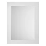 York 800 x 600mm Traditional White Ash Mirror