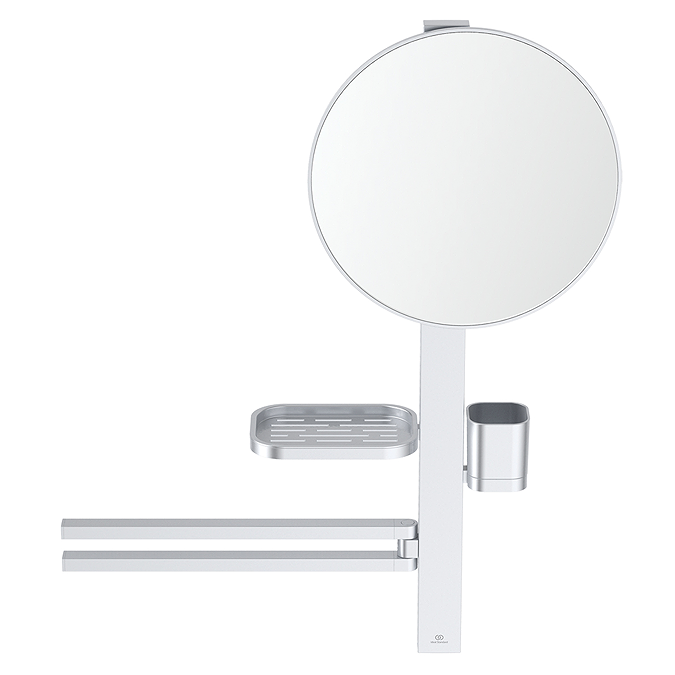 Ideal Standard Alu+ Silver 320mm Mirror & Beauty Bar
