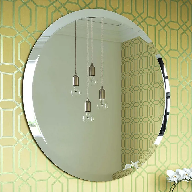 Venice 600mm Round Bevelled Mirror