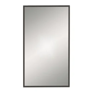Venice Black 400 x 700mm Rectangular Mirror