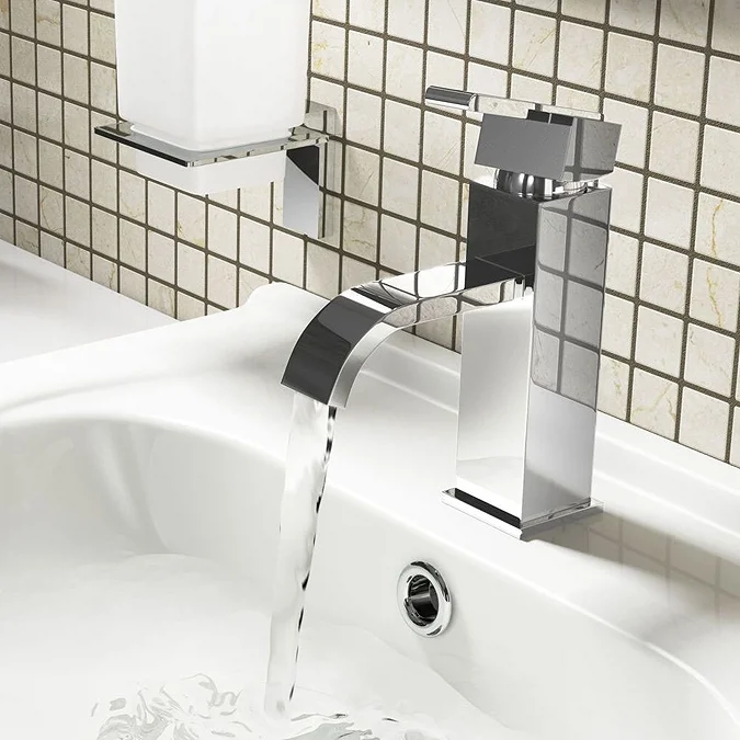 Milan Modern Mono Basin Mixer Tap - Chrome - Image 2