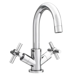 Pablo Modern Basin Mixer Tap with Swivel Spout - Chrome
