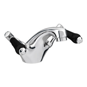 Lancaster Black Traditional Mono Basin Mixer Tap