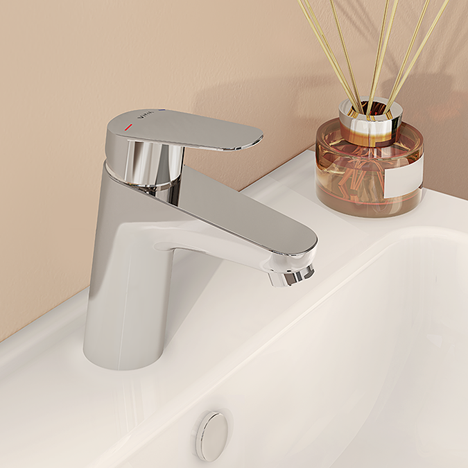 VitraA Flow Round Standard Basin Mixer - Chrome