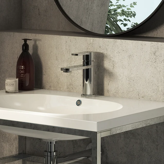 Brooklyn Modern Chrome Basin Mono Mixer Tap - Image 2