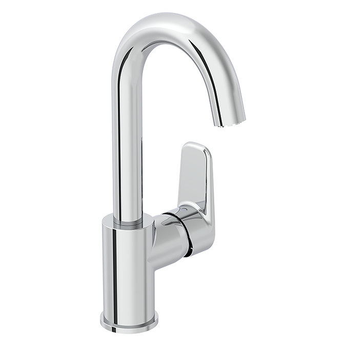 VitrA Flow Soft Single Lever Swivel Basin Mixer - Chrome