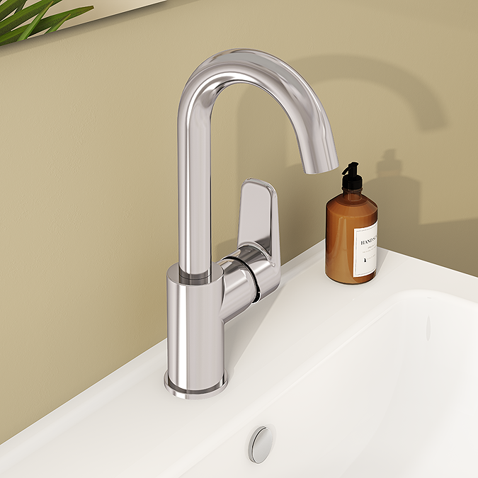 VitrA Flow Soft Single Lever Swivel Basin Mixer - Chrome - Image 2