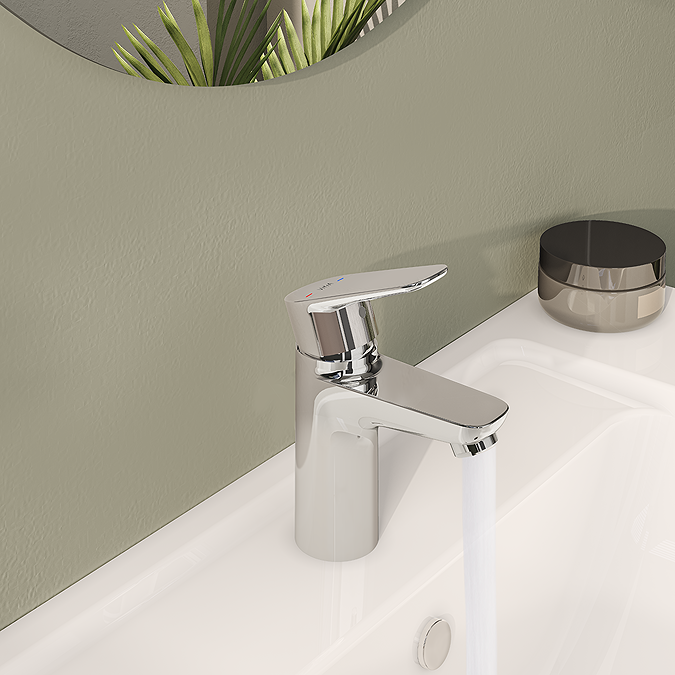 VitrA Flow Soft Round Standard Basin Mixer - Chrome - Image 2