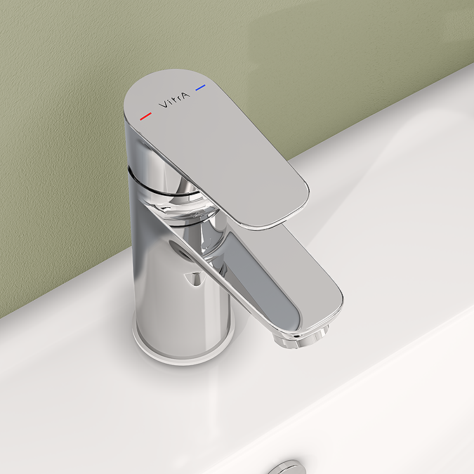 VitrA Flow Soft Round Standard Basin Mixer - Chrome - Image 4