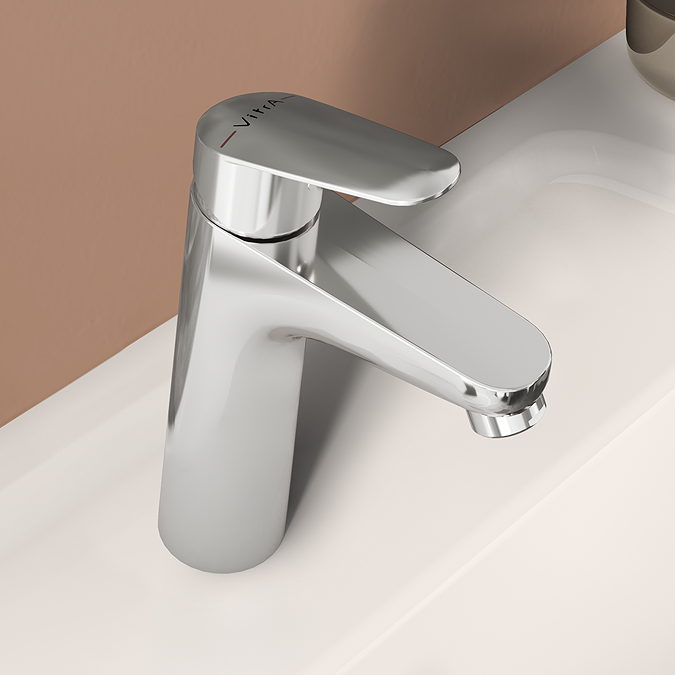 VitrA Flow Round Large Basin Mixer - Chrome