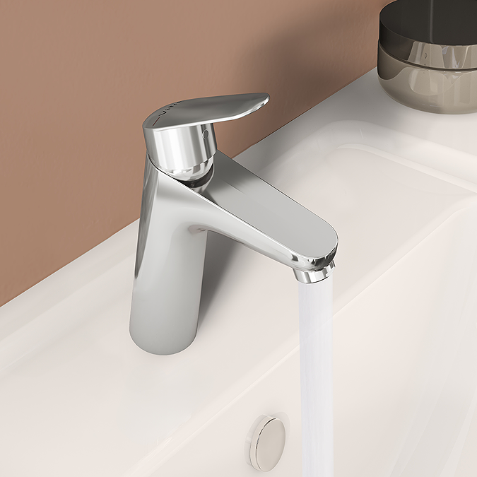 VitrA Flow Round Large Basin Mixer - Chrome - Image 2