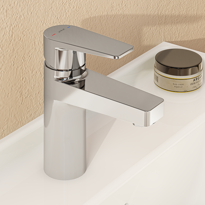 VitrA Flow Square Standard Basin Mixer - Chrome