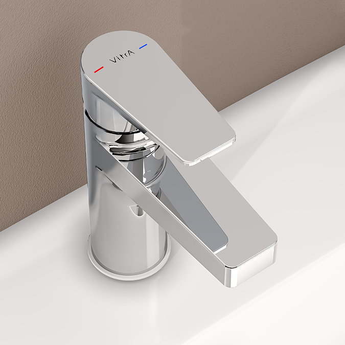 VitrA Flow Square Standard Basin Mixer - Chrome - Image 3