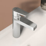 VitrA Flow Square Large Basin Mixer - Chrome