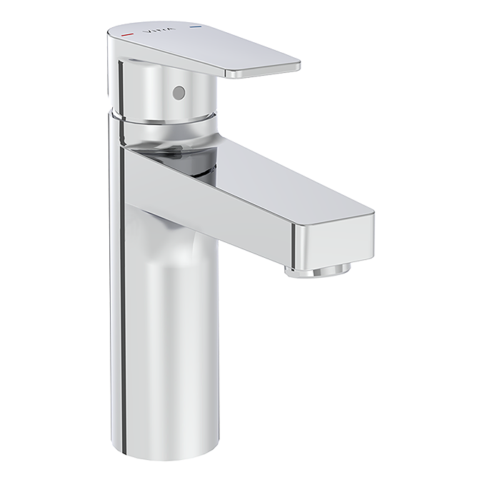 VitrA Flow Square Large Basin Mixer - Chrome - Image 3
