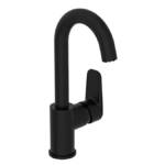 VitrA Flow Soft Single Lever Swivel Basin Mixer - Matt Black
