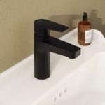 VitrA Flow Square Standard Basin Mixer - Matt Black