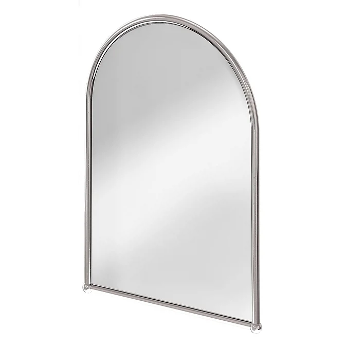 Burlington Arched Mirror with Chrome Frame