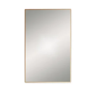 Venice Brushed Brass 400 x 700mm Rectangular Mirror