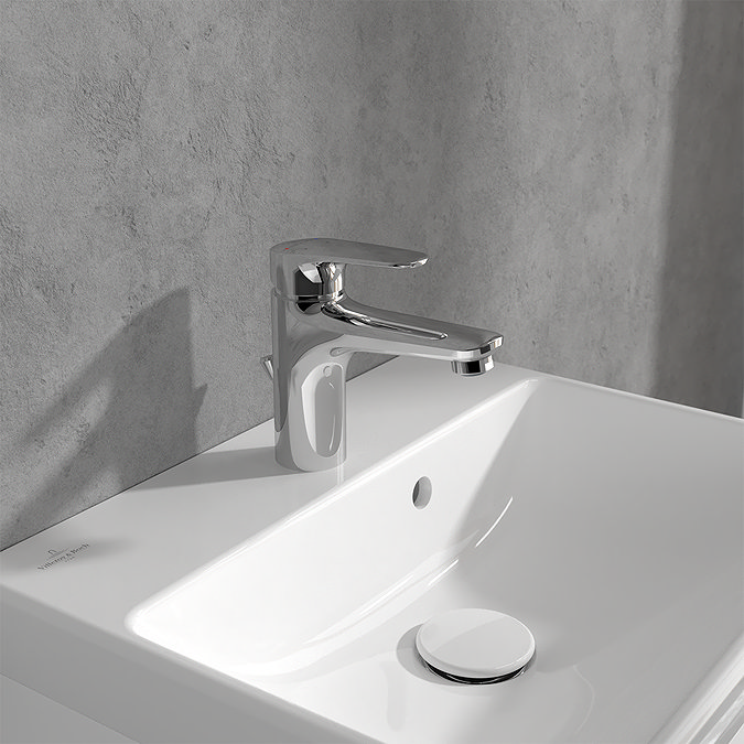Villeroy and Boch O.novo Start Single Lever Basin Mixer with Pop-up Waste - Chrome - Image 4