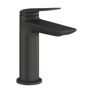 Britton Bathrooms Greenwich Matt Black Mono Basin Mixer