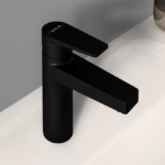 VitrA Flow Square Large Basin Mixer - Matt Black