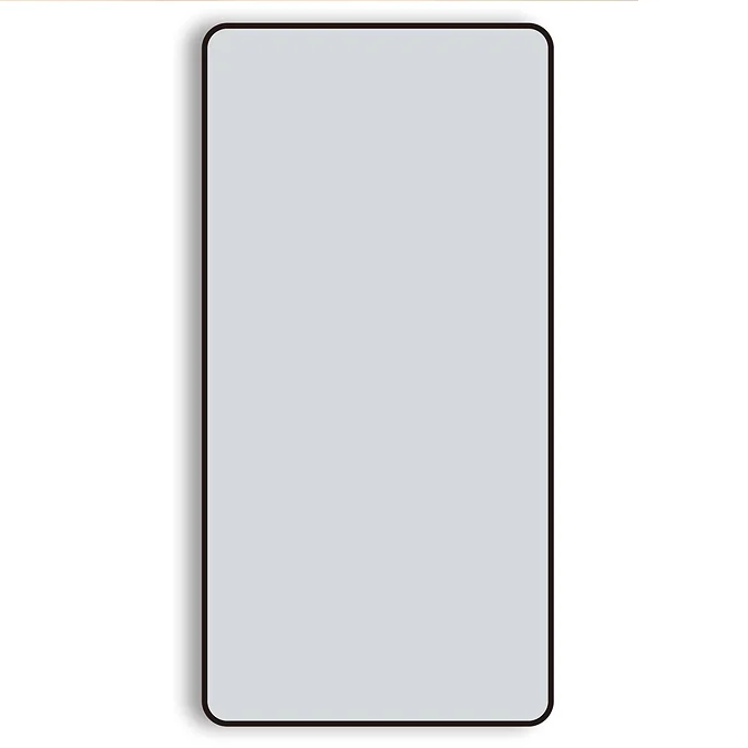 Arezzo Matt Black Framed Bathroom Mirror - 1400 x 700mm - Image 3