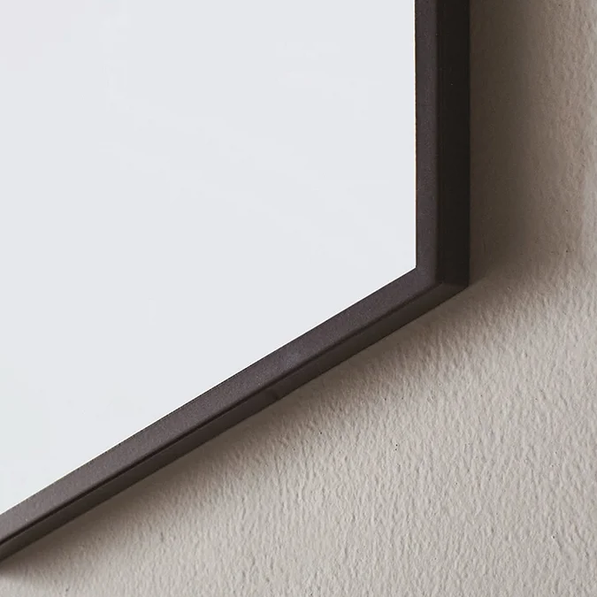 Venice Black 500 x 800mm Rectangular Mirror - Image 2
