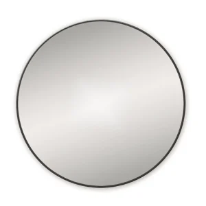 Venice Black 800mm Round Mirror