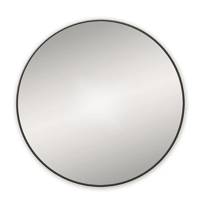 Venice Black 800mm Round Mirror