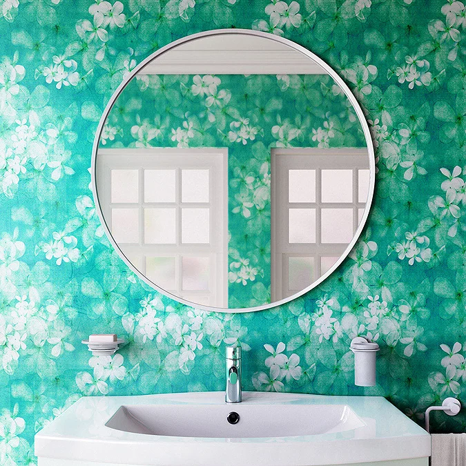 Venice White 800mm Round Mirror - Image 3