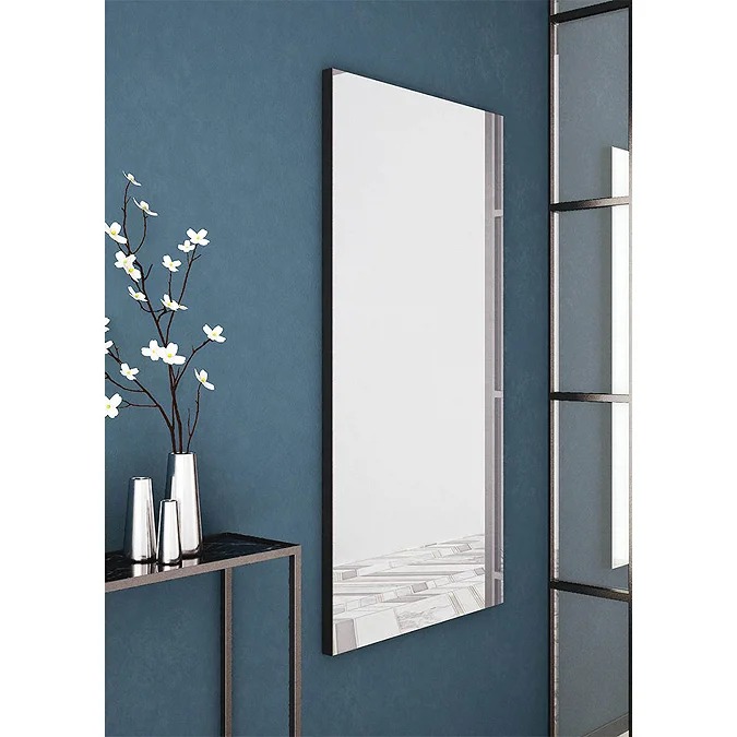 Venice Black Frame 1000 x 700mm Rectangular Mirror - Image 2