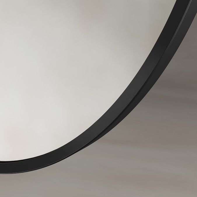 Roxbury Oval 550 x 800mm Black Mirror - Image 4