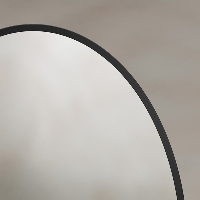 Roxbury Oval 550 x 800mm Black Mirror - Image 3