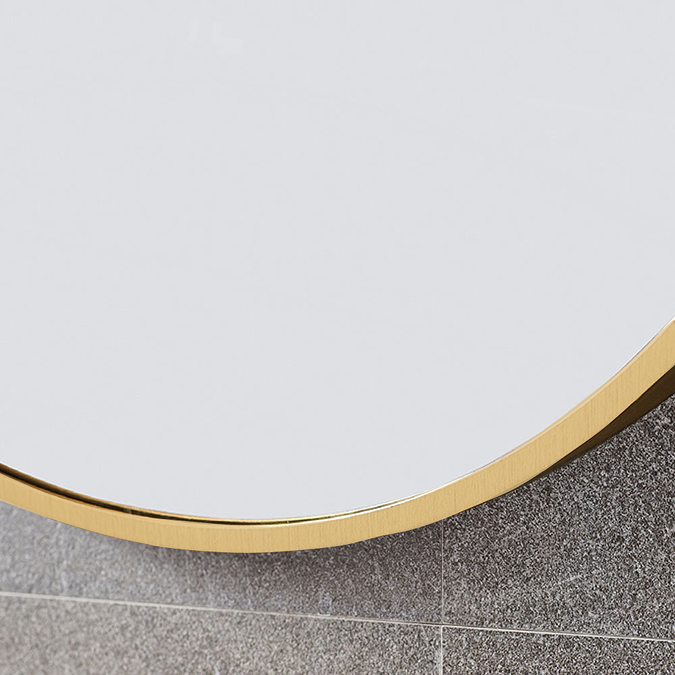 Arezzo Brushed Brass Capsule Mirror 600 x 1000mm - Image 3