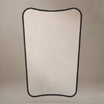 Venice Delphine 600 x 900mm Curved Mirror – Black