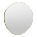 Arezzo 600 x 580mm Organic Mirror - Brushed Brass